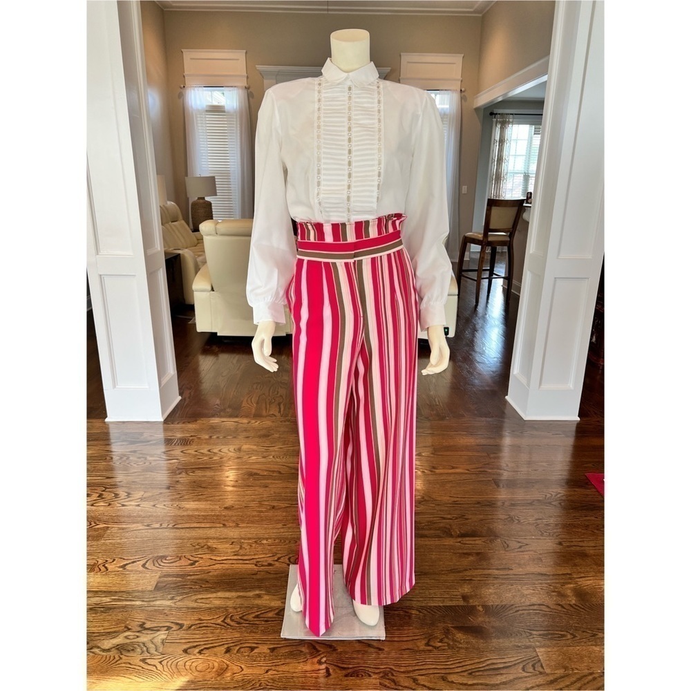 7th Studio Stripe wide leg pants